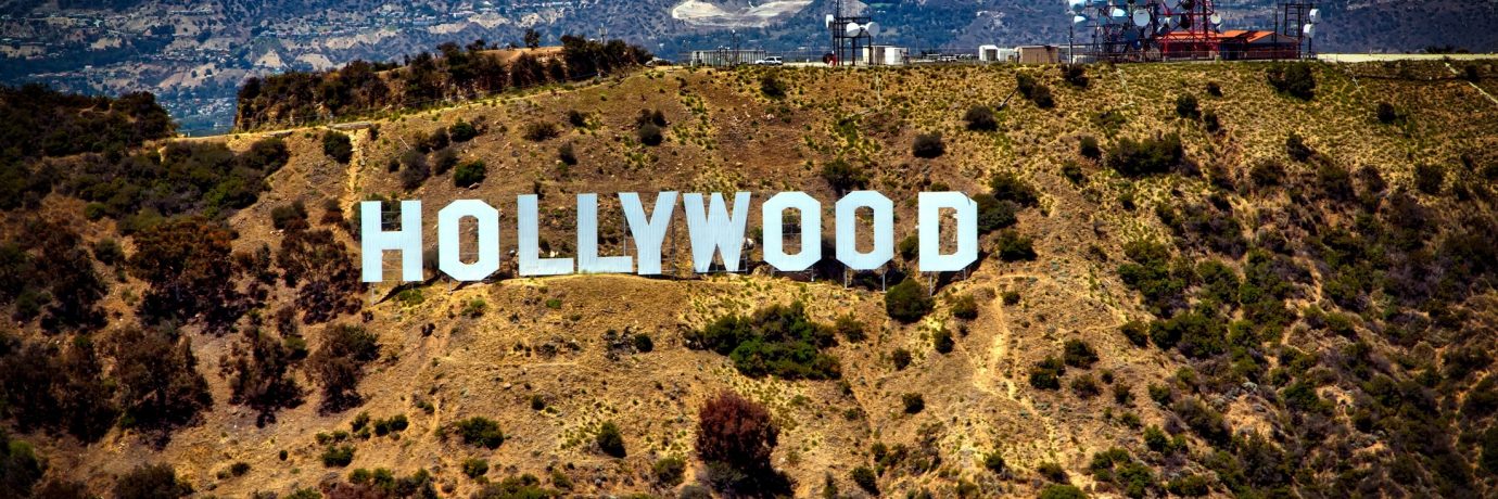 Hollywood-skiltet i Los Angeles, USA